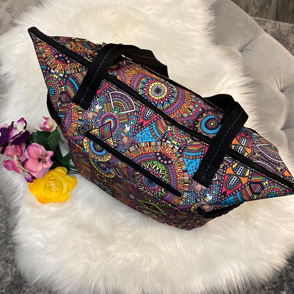 NEW! The Sak Rainbow Wanderlust Sakroots Tacoma Large Travel Weekender Tote - Picture 6 of 15
